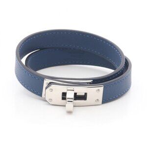 Hermes Bracelet Kelly Double Tour Blue